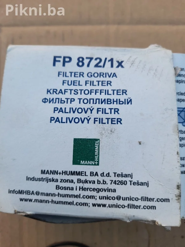 NOVO! Fini filter Goriva FP 872/1x za Traktor IMT 533 (UNICO FILT