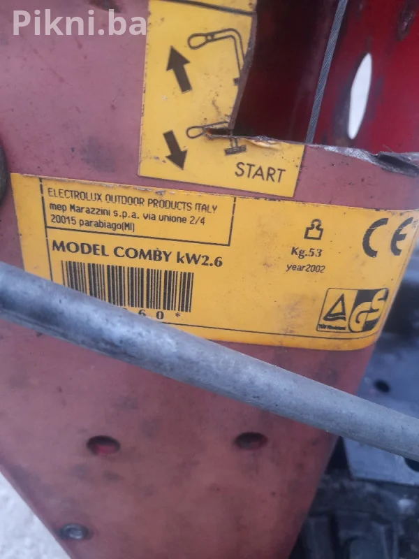 KOSILICA/MOTOKULTIVATOR BEZ MOTORA Electrolux comby 2.6kw