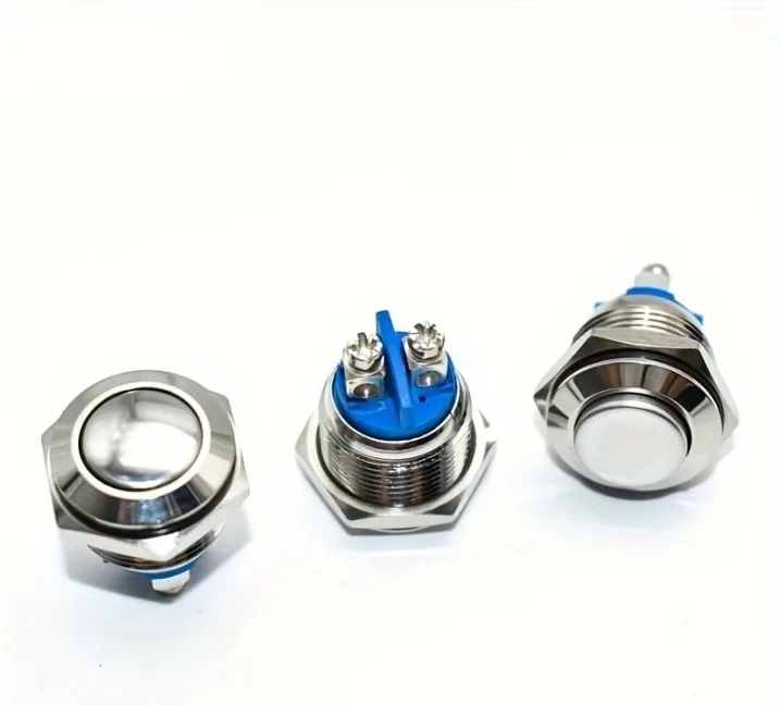 🔘 Metalni Taster Prekidač 16mm (High Head) sklopka