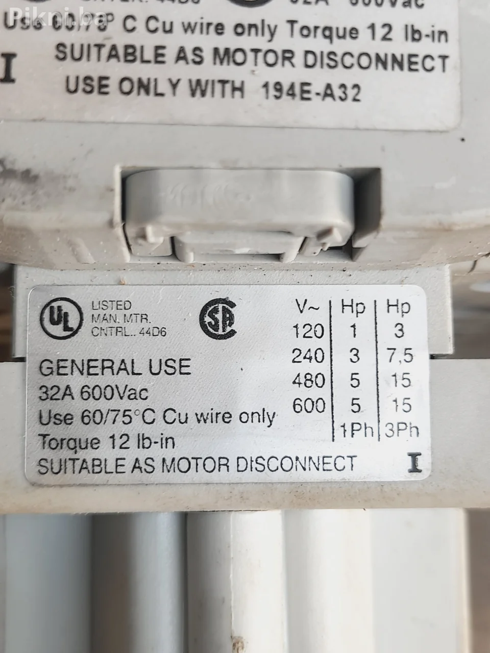 ⚡ Allen-Bradley 194E Industrijska Sklopka Kontaktor prekidač(3-polne) ⚡