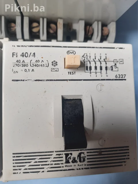 ⚡ Četvoropolne (4p) FID zaštitne sklopke F&G (40A) sklopke i prekidači 3