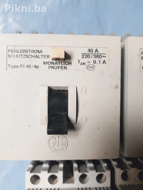 ⚡ Četvoropolne (4p) FID zaštitne sklopke F&G (40A) sklopke i prekidači 4