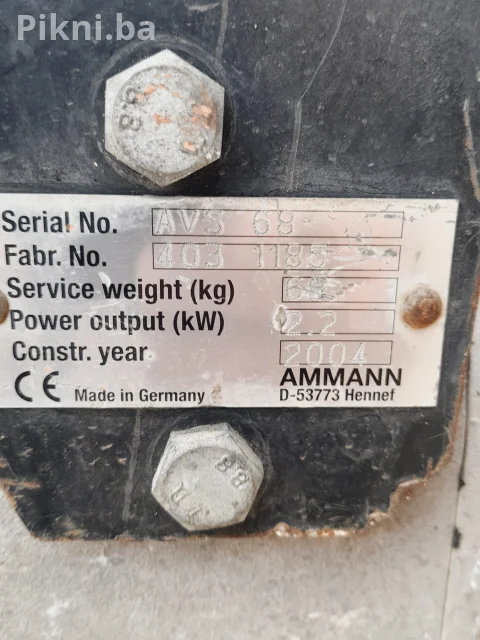 Vibracioni nabijač Ammann AVS 68 (2004) - Odličan motor Žaba skakavac vibro ploča 7