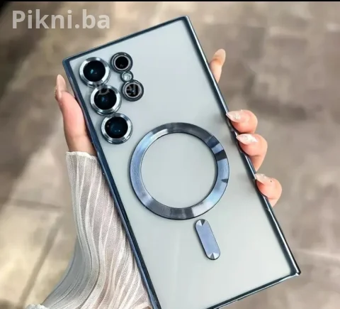Samsung S25 Ultra Magsafe Maska LUX / Zaštita Kamera / CRNA 3