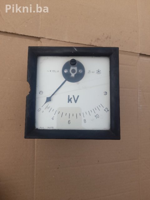 ⚡ BAKELITNI MJERNI INSTRUMENT (KILOVOLT 0-12KV) ⚡ 1